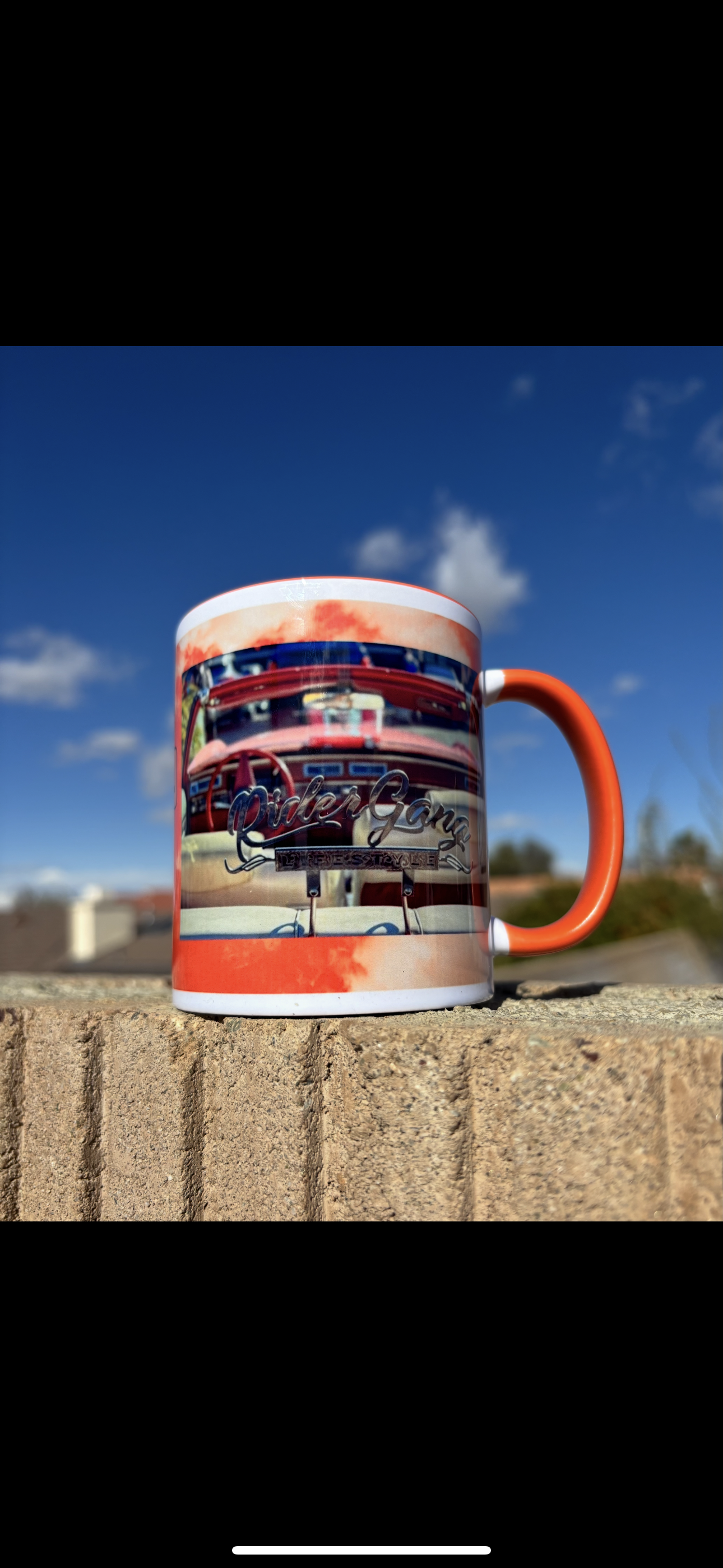 1 Rider Gang Orange cloud 15oz ceramic mug