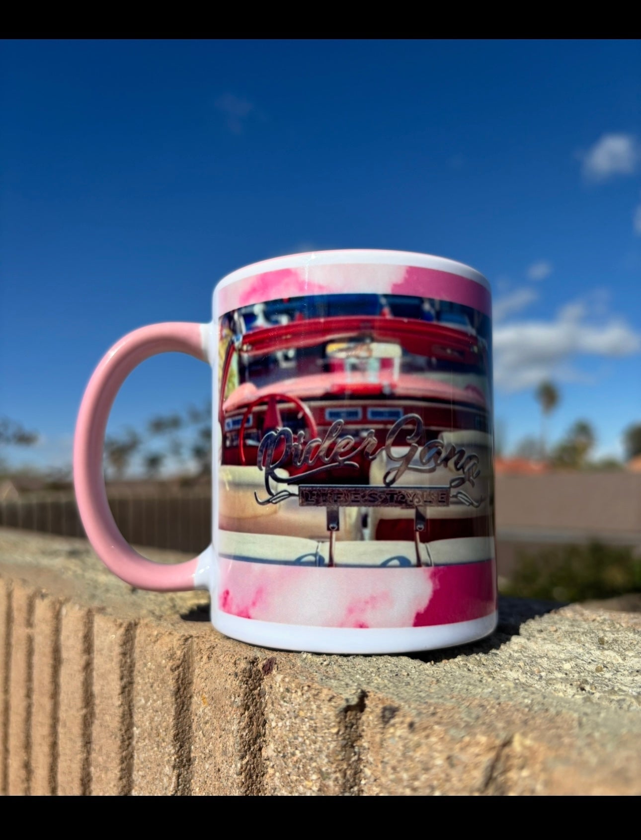 1 Rider Gang pink cloud 15oz ceramic mug