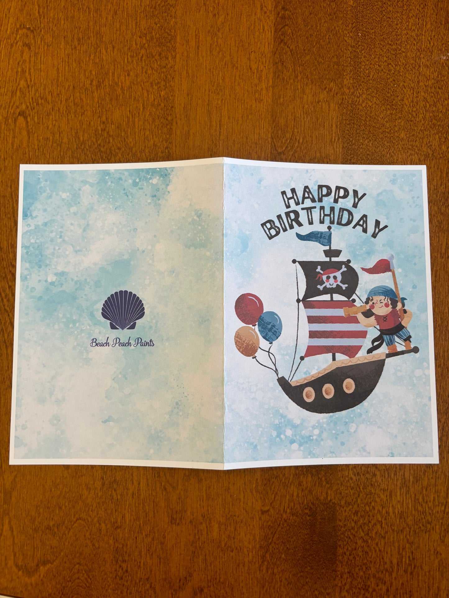Happy birthday Card magical pirate