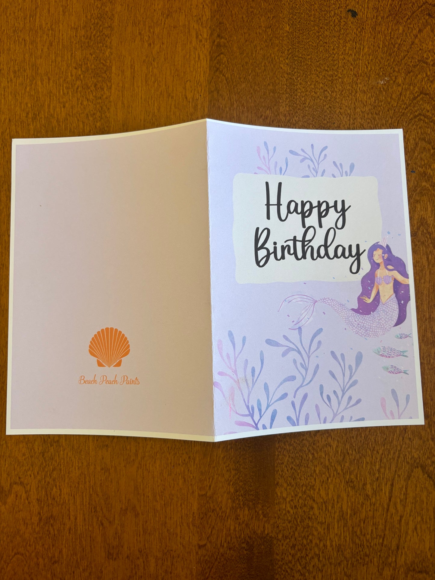 Happy birthday Card Mermaid