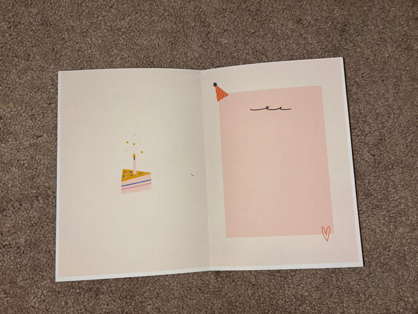 Set of 6 birthday cards girly 2