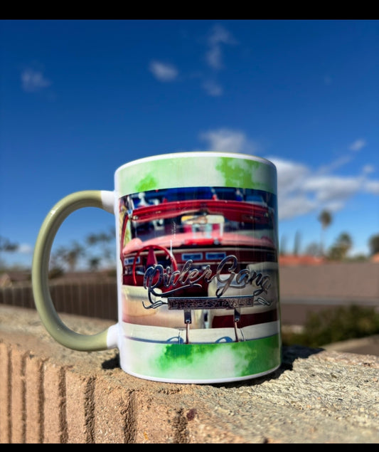 1 Rider Gang * Green cloud 15oz ceramic mug
