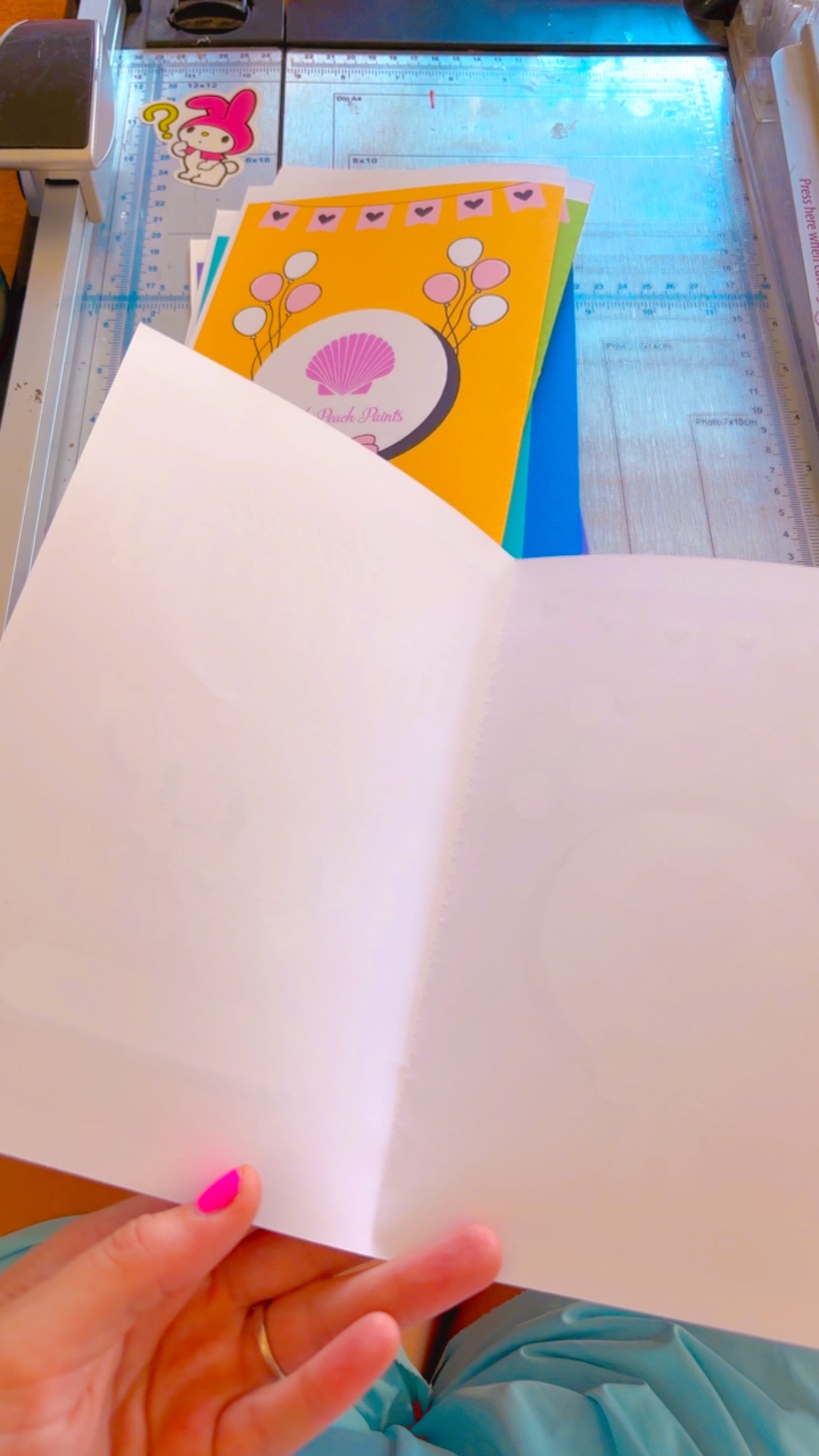6 pack of birthday cards colorful blank inside with envelopes