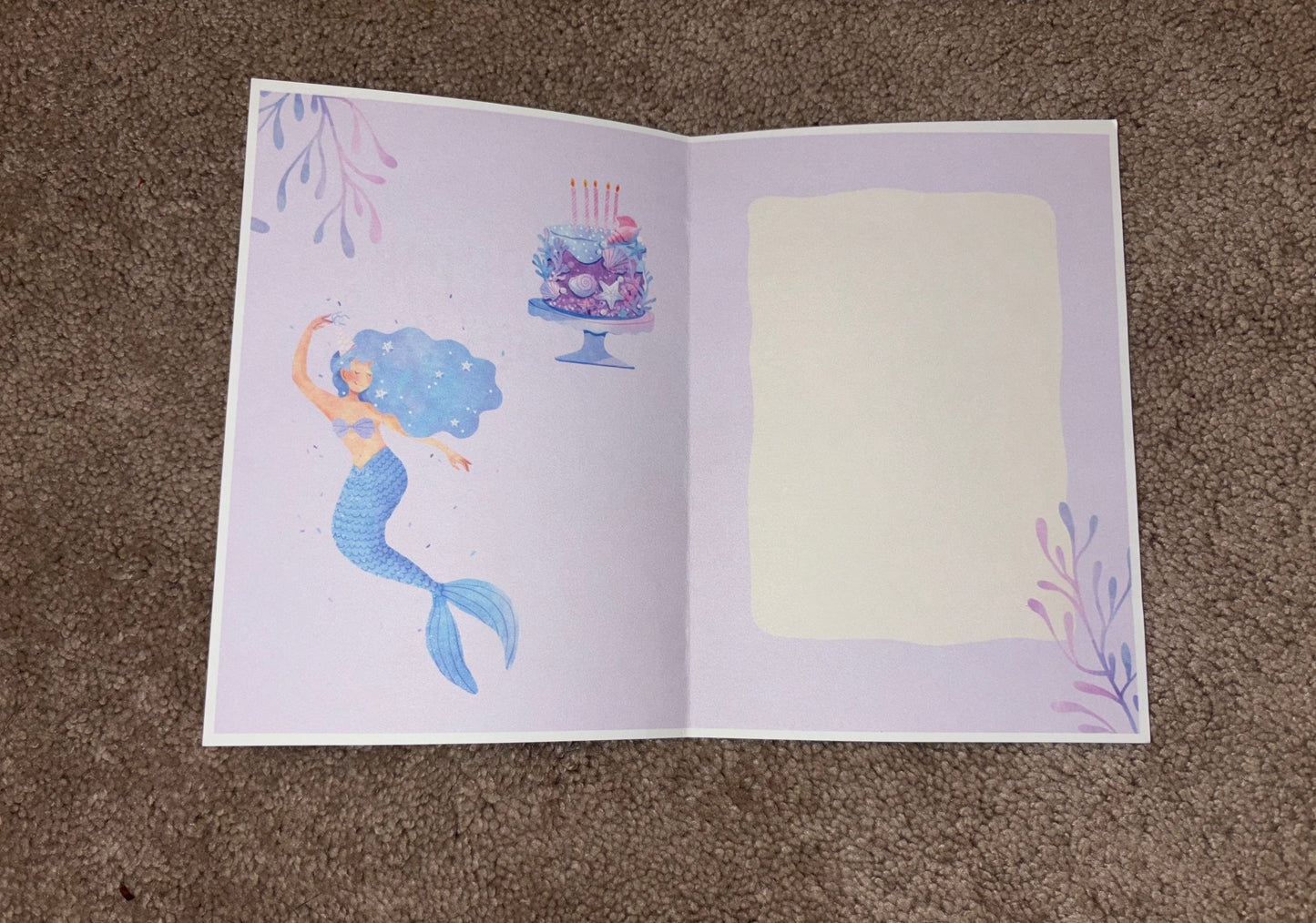 Set of 6 birthday cards girly 2