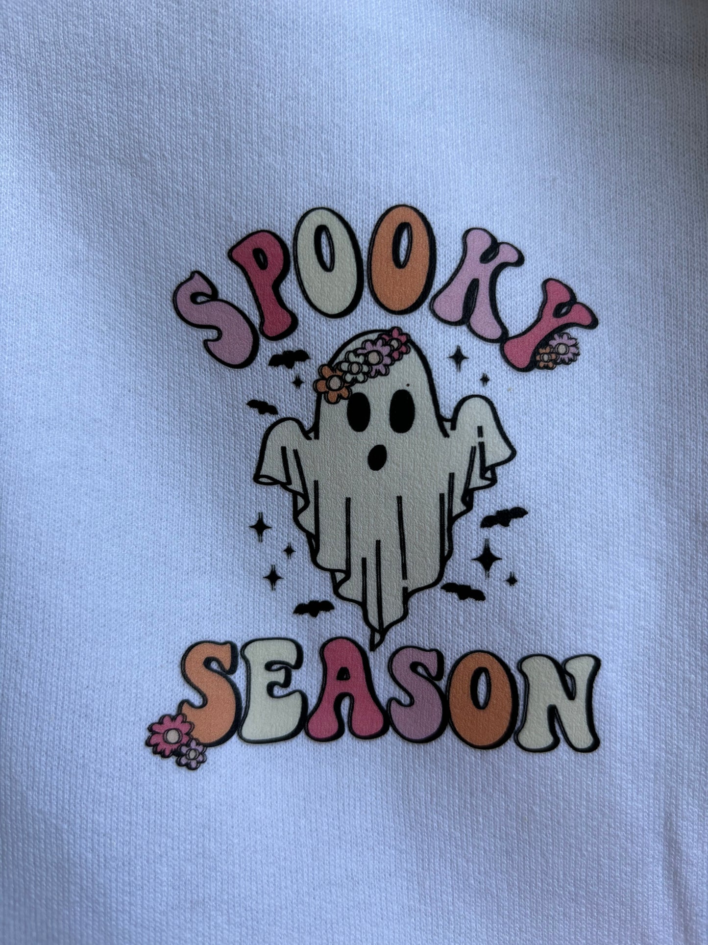 Spooky Season the dye  hoodie with ghost