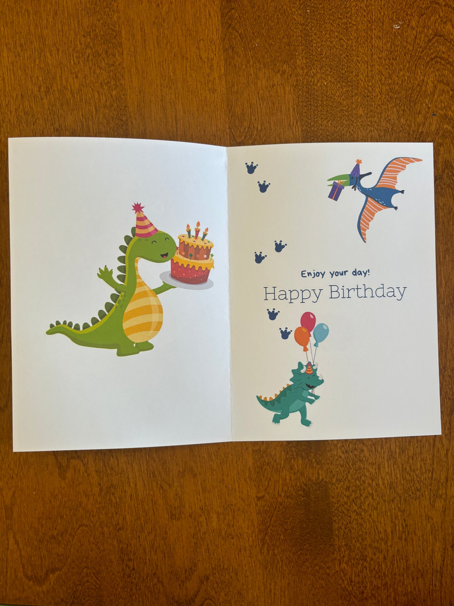 Happy birthday Card Roar dinosaur