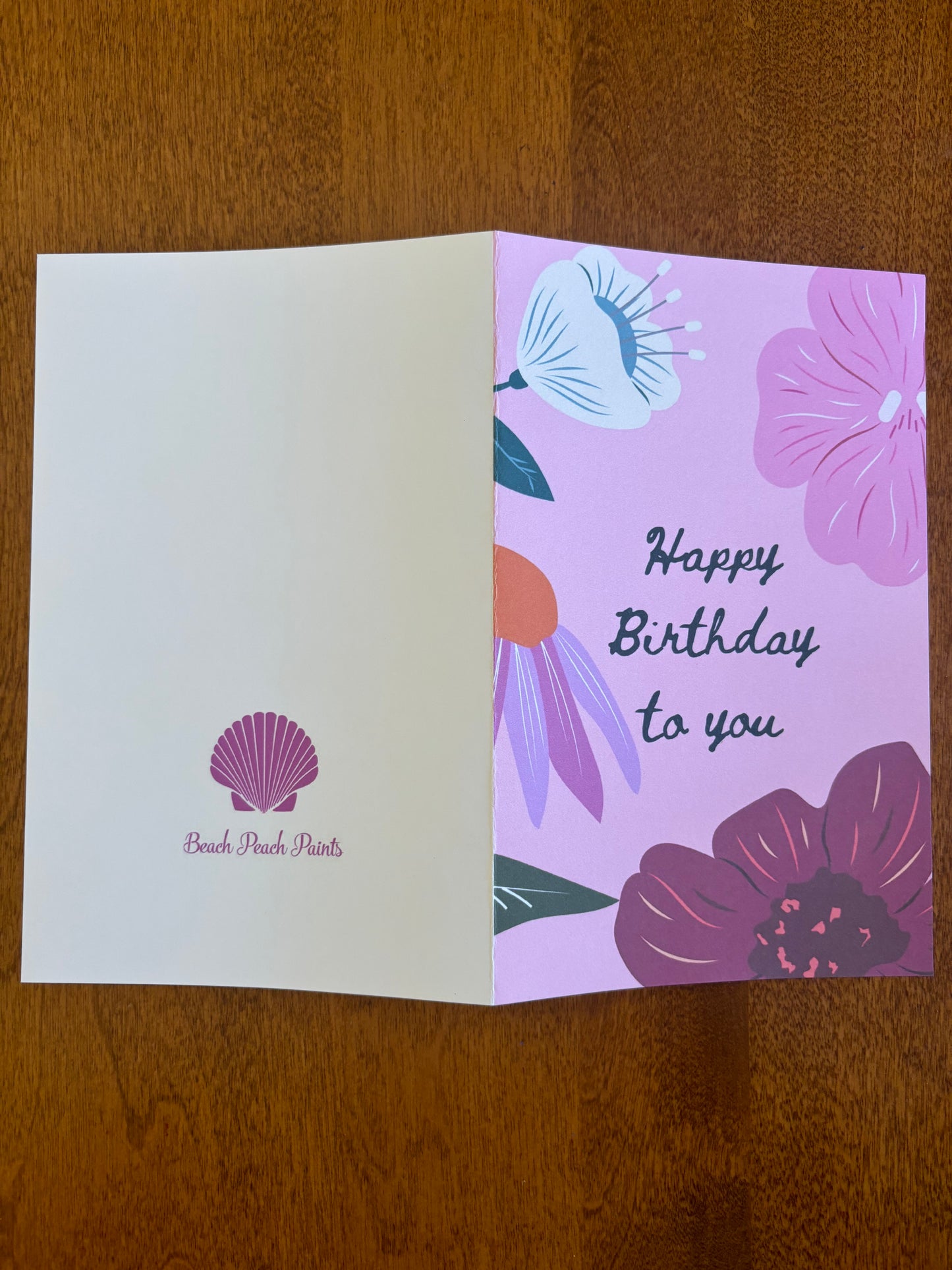 Happy Birthday to you Card pretty flowers